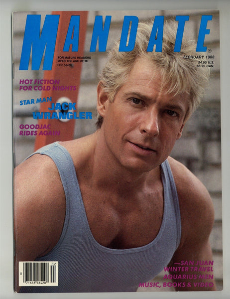 Mandate 1988 Jack Wrangler, Cityboy 98pgs Beefcake Gay Pinup Magazine M28799