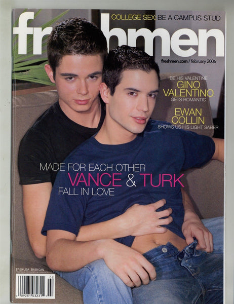 Freshmen 2006 Christopher Young, Ewan Collin, Gino Valentino 74pgs Gay Pinup Magazine M28827