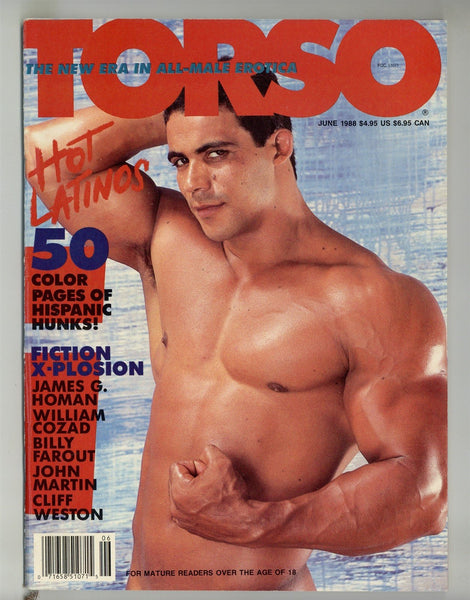 Torso 1988 Paulao, Sylvio Braga 100pgs Latino Beefcake Hunks Issue Gay Magazine M28831