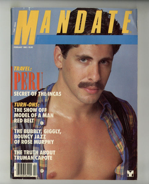 Mandate 1985 Malexpress, Kristen Bjorn, Naakkve 98pg Vintage Gay Leathermen Magazine M28834