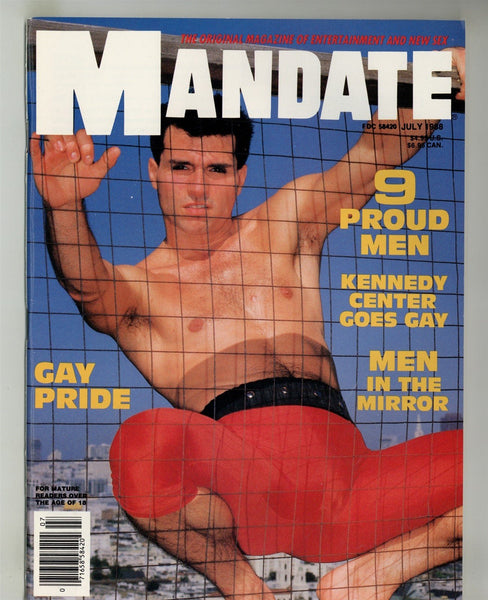 Mandate 1988 Chris Williams, Derek Jensen, Erich Lange, Robert Laliberte98pgs Vintage Gay Magazine M28846