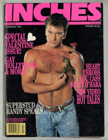 Inches 1991 Randy Spears, Lou Cass 100pgs Well Endowed Scott O'Hara Vintage Gay Pinups Magazine M28873