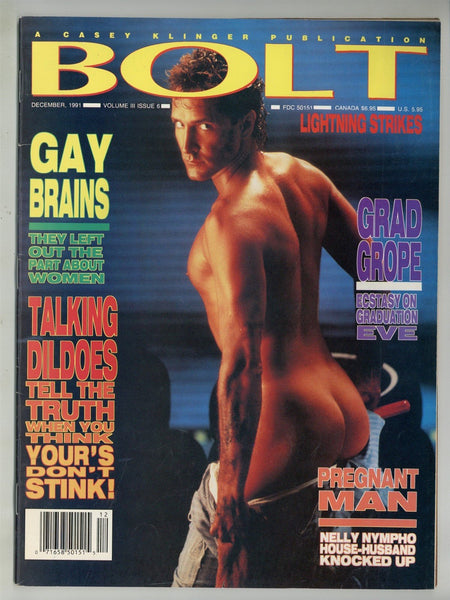 Bolt V3#6 Scott Ryan 1991 Brian Yates 84pgs Tom Woods Filmco Gay Magazine M28876