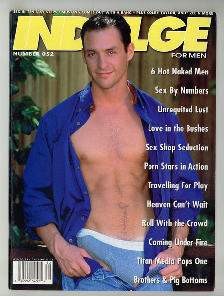 Indulge 2000 Andy Zee, Frank Taylor, Colby Taylor, Brian Dean 84pgs Arthur Mello Gay Magazine M28891