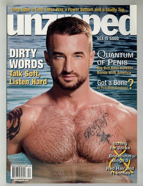 Unzipped 2008 Ross Hurston, Jake Deckard 74pgs Handsome Hunks Gay Pinups Magazine M28895