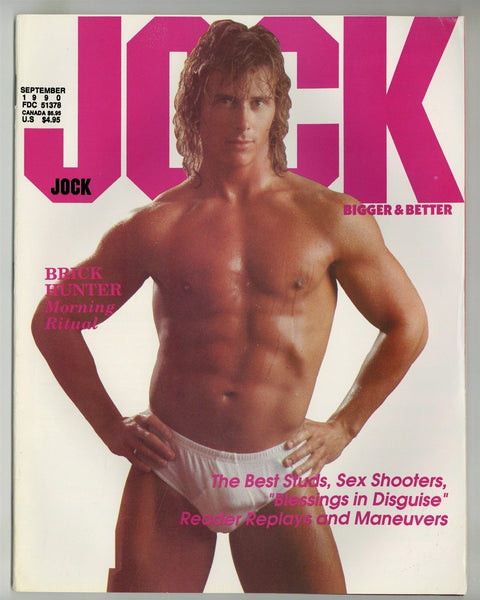 Jock 1990 Brick Hunter, Jason Cruse, Jose Rivera, Bret Winters 84pgs Peter Wilder Gay Magazine M28902