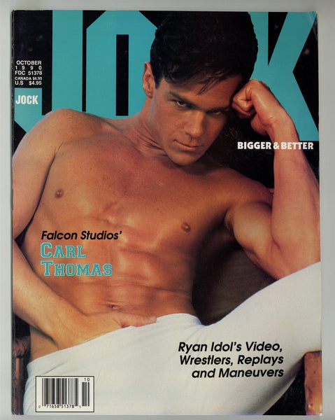 Jock 1990 Ryan Idol, Carl Thomas, JT Denver, Steve Franks, Max Wolfe 84pgs Gay Magazine M28903