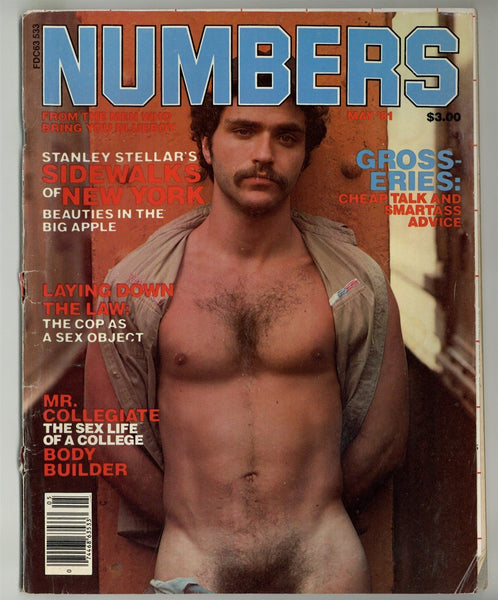 Numbers 1981 Gay Beefcake Physique 100p Blueboy Steve Stevens Vintage Hunk M28918