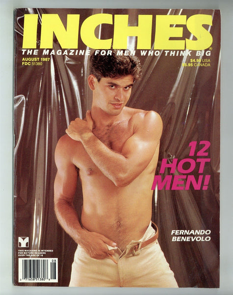 Inches 1987 Fernando Benevolo, Scott Watkins, Eagle Studio, Kristen Bjorn 100pgs Well Endowed Men Gay Magazine M29033