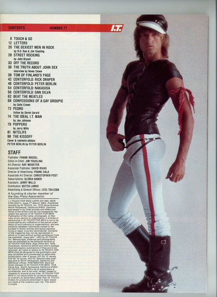In Touch 1983 Rick Draper, Peter Berlin, Dan Silva 100pgs Beefcake Hun ...