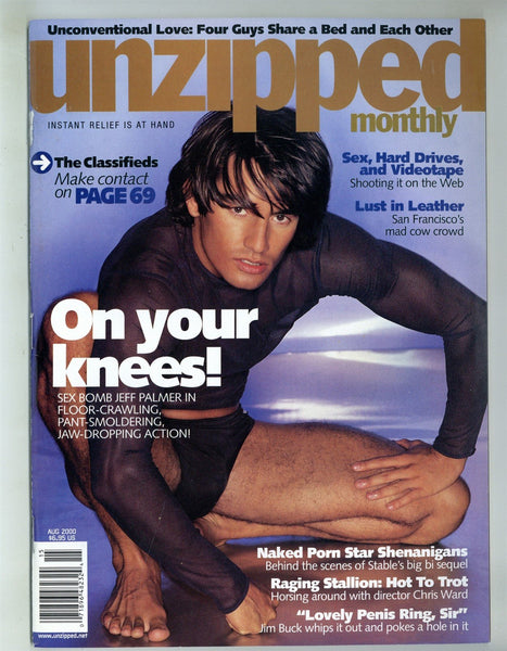 Unzipped 2000 Jeff Palmer, Jim Buck, Steve Cassidy 82pgs Leather Gay Pinup Magazine M29049