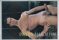 Inches 1994 Jim Hunter, Jessie Stevans, David Montana, George Dick 100pgs Gay Pinup Magazine M29058