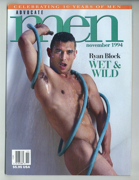 Advocate Men 1994 Ryan Block, Hugh Davis 90pgs Scott Bond Gay Pinups Magazine M29080