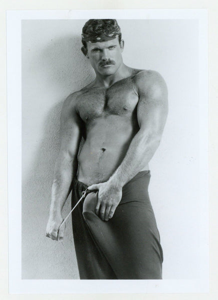 Mike Landis 1986 Colt Studio Muscular Sexy Stud Moustache 5x7 Jim French Gay Nude Photo J13034