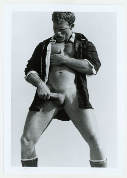 Mike Landis 1986 Colt Studio Hairy Beefcake Hunk 5x7 Jim French Gay Nude Photo J13035