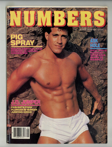 Numbers 1992 Cal Jensen, Mark Roberts, Kyle Grant, Brett Winters Gorgeous Beefcakes 100pgs Gay Magazine M29342