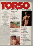 Torso 1991 Derek Adams, Mark Fox, William Cozad 116pgs Gay Pinups Magazine M29345