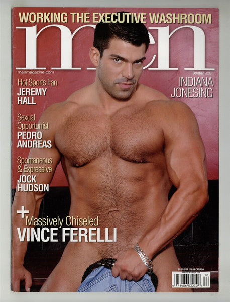 Men 2009 Jeremy Hall, Pedro Andreas, Jock Hudson, Vince Ferelli 74pgs Gay Magazine M29352