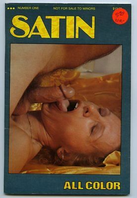 Satin #1 Vintage 1970s Porn Magazine 48 PAGES All Color Hot Girl Oral Sex M1315
