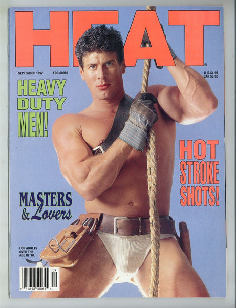 Heat 1992 Tom Brock, Charlie Stone, Damien Michaels 100pgs Gay Pinup Magazine M29474
