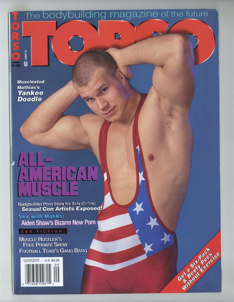 Torso 2000 Alex Stone, Sean Diamond, Greg Rockwell 100pgs Gay Beefcake Magazine M29504