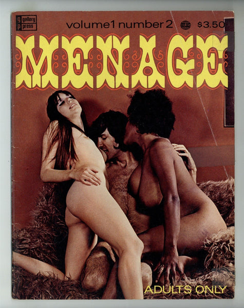 Menage V1#2 Ed Wood Jr Story 1973 Hippie Threesum Sex Magazine 64pgs Calga Pendulum Gallery Press M29525
