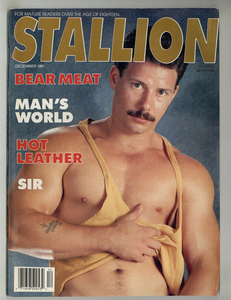 Stallion 1991 Naakkve, Roberto Roma, Maxx Studio, Chuck 100pg Vintage Gay Leather Pinup Magazine M29378