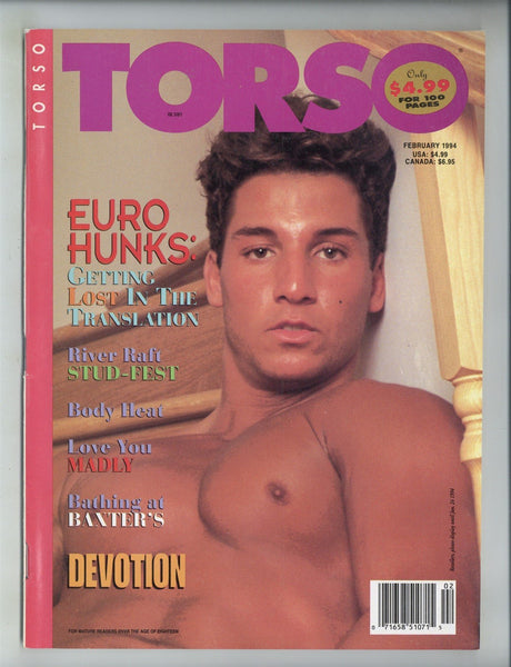 Torso 1994 Marco Rossi, Tony Lattanzi, Roberto Roma 100pgs Gay Magazines M29779