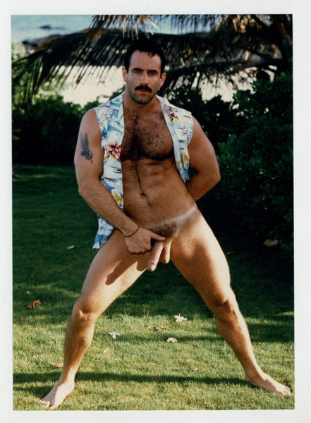 Steve Kelso Sexy Beefcake 1994 Colt Studio Hairy Teddy Bear 5x7 Jim French Gay Nude Photo J13068