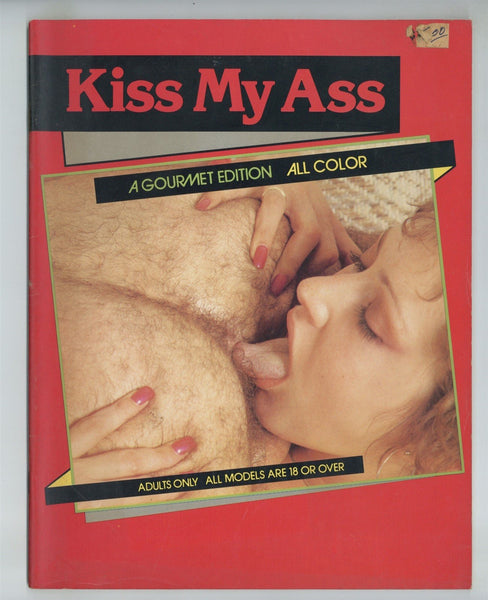 Kiss My Ass 1981 Petite Hairy Blond, All Anal Sex, Rimming 40pgs John Staglioni Gourmet Editions Magazine M29865