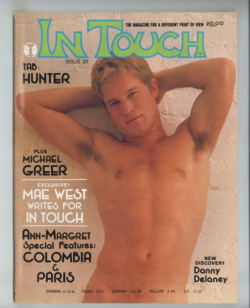 In Touch 1975 Danny Delaney, Tab Hunter 94pgs Gay Beefcake Pinup Magazine M29944