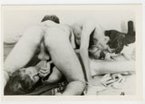 Gay Threesome 1960 Vintage 5x4 Nude Photo Hard Sex Buff Beefcake Men Oral Q8710