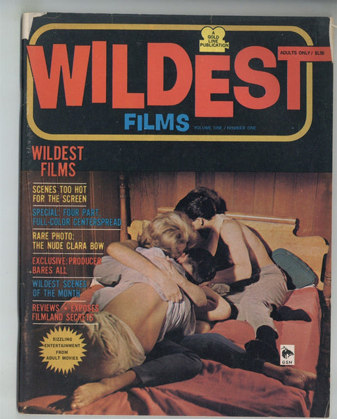 Wildest Films V1#1 Sexploitation Cinema 1965 Drugs Occult Outlaw Gangs 80pgs New Link Publishing Magazine M30052
