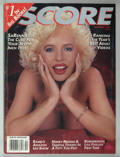 Score 1993 SaRenna Lee, Honey Moons, Tabitha Towers, Lisa Phillips 100pgs Honey Moons, Big Boobs Magazine M30257
