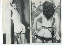 HOLD IT V1 #1 Marr VICKI PALMER Ruffled Panties Nylon Garters Silk Sheer Heels