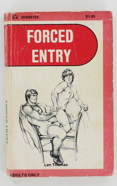 Forced Entry by Len Thomas 1975 Surree Ltd "69 His" Series, HIS69157 S&M Gay Pulp Fiction Novel PB304