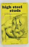 High Steel Studs 1987 Finland Books FIN-135, Star Dist. Gay Pulp Fiction Pocket Novel PB306