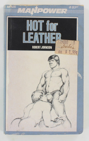 Hot For Leather by Robert Johnson 1984 Manpower MP128 Leathermen Gay Pulp Pocket Novel PB319