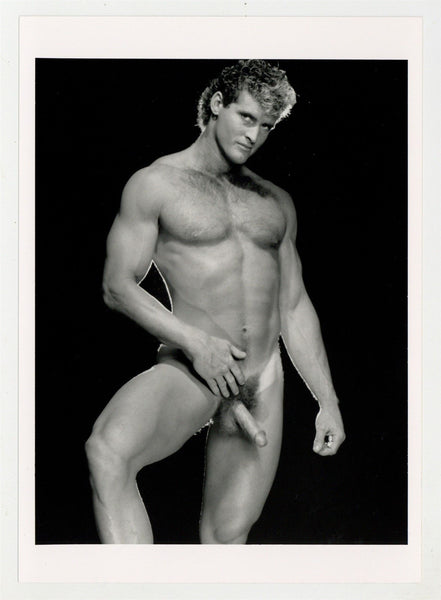 Russ Taggert Handsome Blonde Hunk 1990 Colt Studio Beefcake 5x7 Jim French Gay Nude Photo J13127