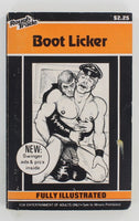 Boot Licker by Bill Cooper, Star Dist., Rough Trade RT441 Illustrated Leathermen Gay Pulp Fiction Book PB338