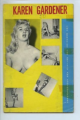 KAREN GARDENER Dawson 1950 Vintage Mens Pin-Up Magazine Burlesque Female Model