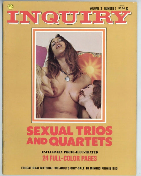 Linda Lovelace w/Real Life Husband 1973 Inquiry 48pg Hippie Group Sex Smut 10534
