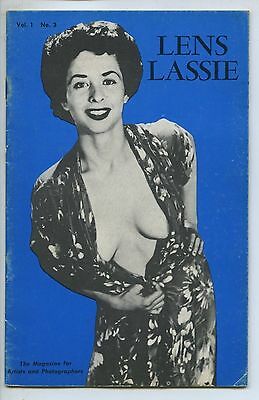 LENS LASSIE #3 Delmar Publishing 1950's Vintage Magazine Nude Model Pin-Up Nude