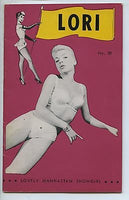 LORI LOVELY MANHATTAN SHOWGIRL #30 Vintage Pin-Up Mag 1950 Burlesque Cabaret