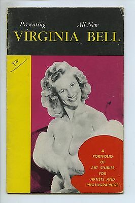 PRESENTING VIRGIINIA BELL Early Youthful Pin-Up Magazine 1950 Burlesque