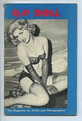 Q-P DOLL #1 Dawson 1950 Pin-Up Mag Blond Bomshell Garters Sheer Stockings Sheer