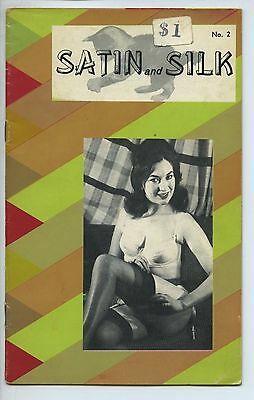 SATIN AND SILK #2 Vintage Pin-Up Magazine 1960 Elbee Stockings Nylons Garters