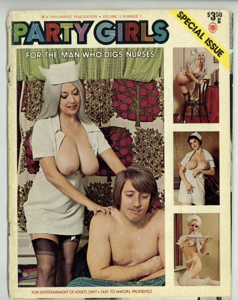 Naughty Nurses 1974 Parliament Party Girls 64pg Busty Women Uniform M9735