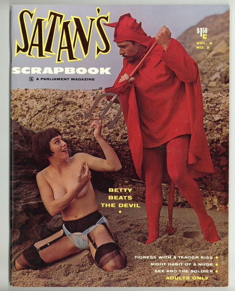 Elmer Batters 1965 Satan's Scrapbook 80pg Satanic Devil Stockings Nylons Tip Top